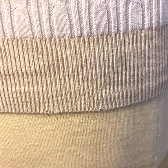 Gap Short Sleeved Cable Knit Striped Sweater - Picture 5 of 6